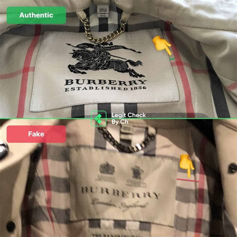 how to spot a fake burberry coat|genuine burberry label.